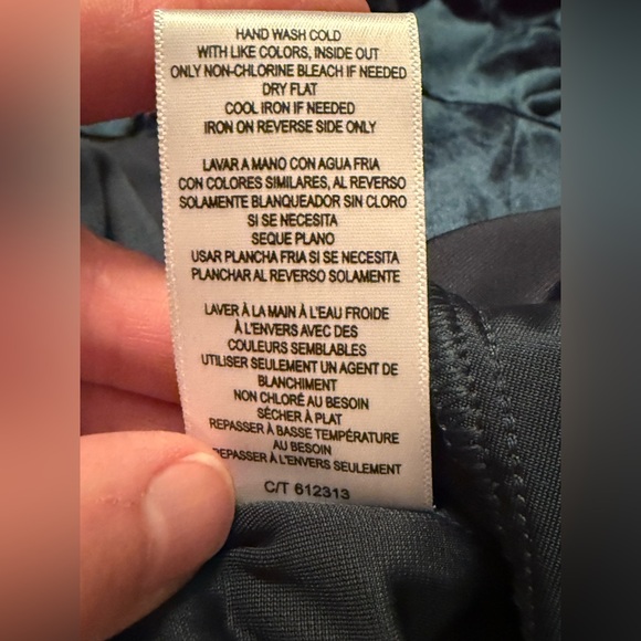 Melonie T Womens 4 Deep Green Velvet Dress Faux Wrap Rose Bud Accent Back Zipper - Picture 9 of 9